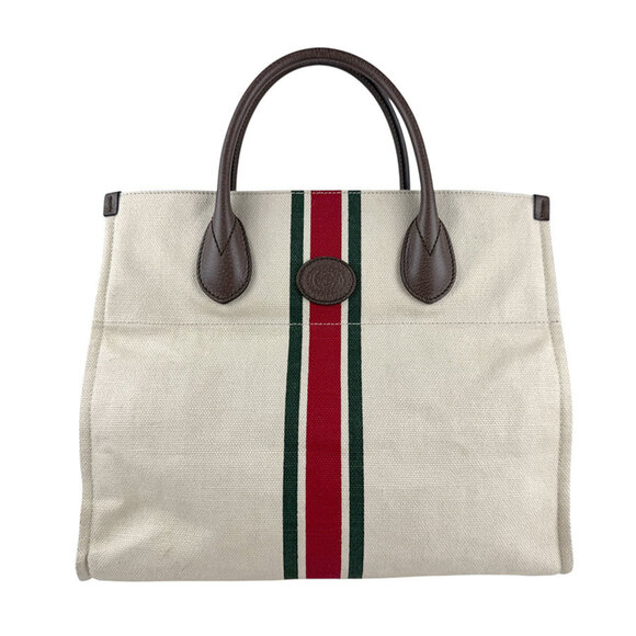 GUCCI Authentic Brown Leather Shoulder Bag